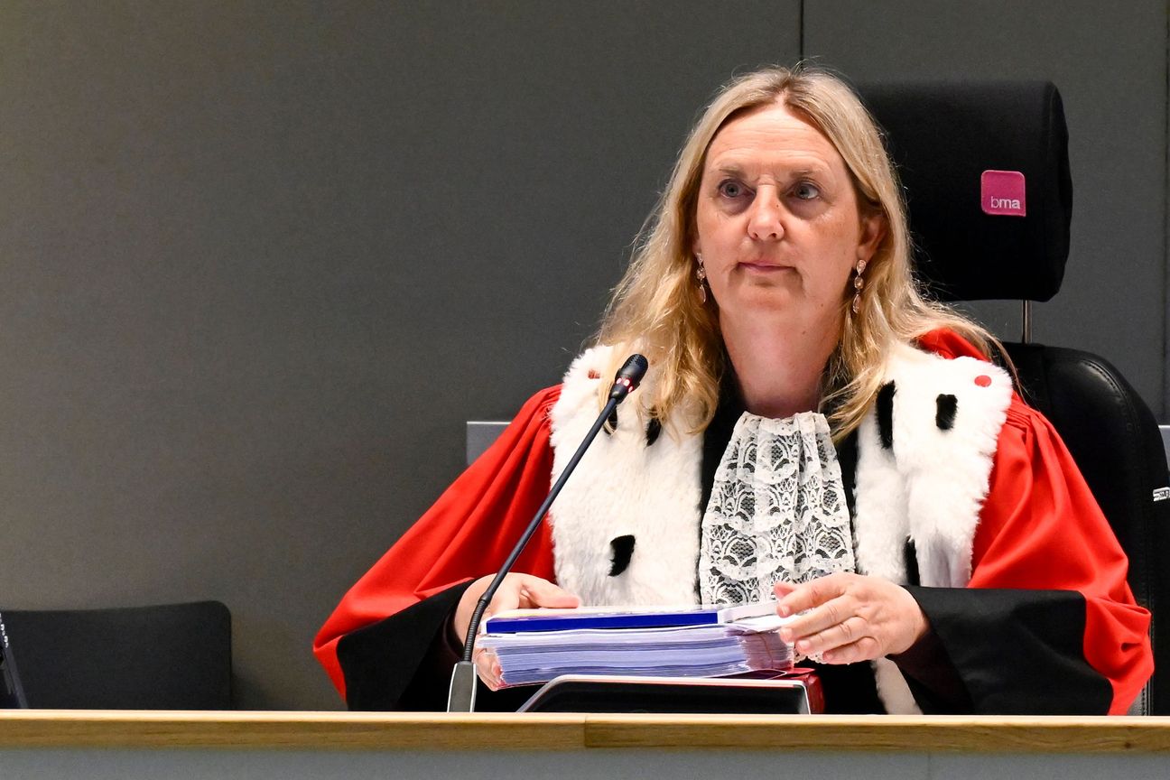 4 september 2023: na een onderbreking van anderhalve maand gaat maandag op de Justitia-site in Haren het assisenproces over de aanslagen van 22 maart 2016 voort. Op de foto: Laurence Massart, voorzitter van de assisenjury