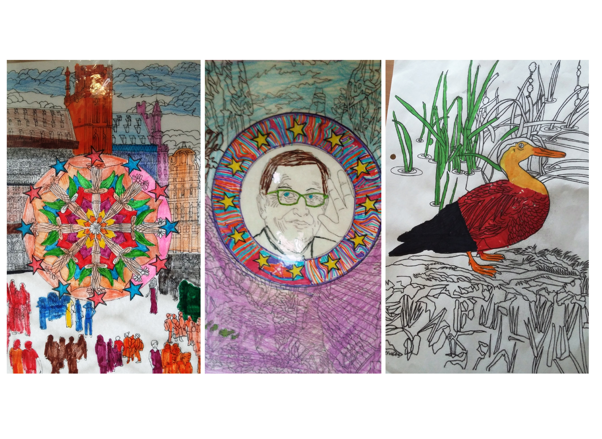 Tekening molenbeekse kinderen beter