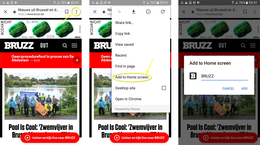 add to home - Android