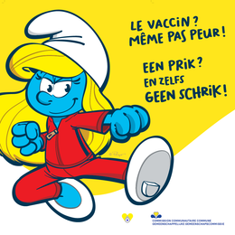 211217_vacci4kids_social_schtroumpfette_smurfin_vaccinatie kinderen poster