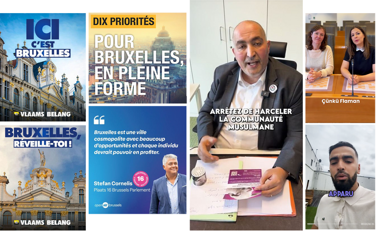 Gewestverkiezingen 9 juni 2024: Nederlandstalige partijen voeren ook Franstalige campagne: Vlaams Belang, N-VA, Open VLD, Team Fouad Ahidar en Vooruit
