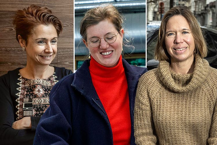 Vrouwelijke burgemeesters in het Brussels gewest: Claire Vandevivere (Jette), Sophie De Vos (Oudergem) en Catherine Moureaux (Sint-Jans-Molenbeek)