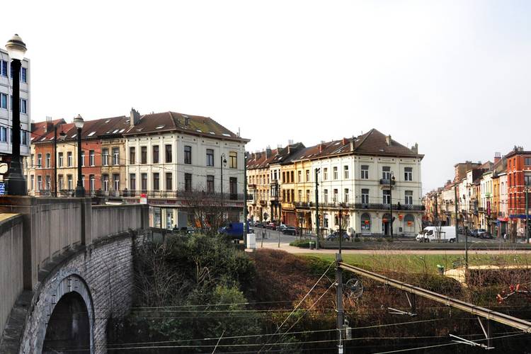 Het Verboekhovenplein in Schaarbeek, beter gekend als 'De Berenkuil': de zuidzijde in 2013