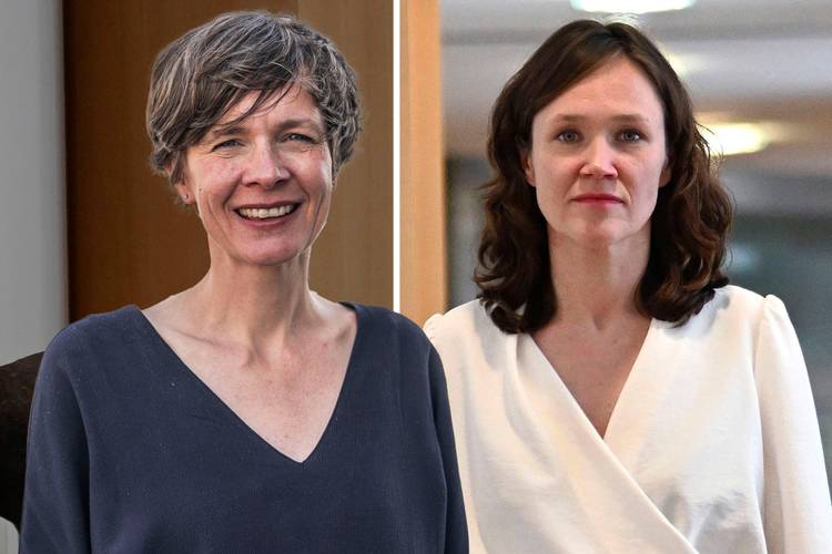 Cieltje Van Achter (N-VA) en Hannelore Goeman (Vooruit)