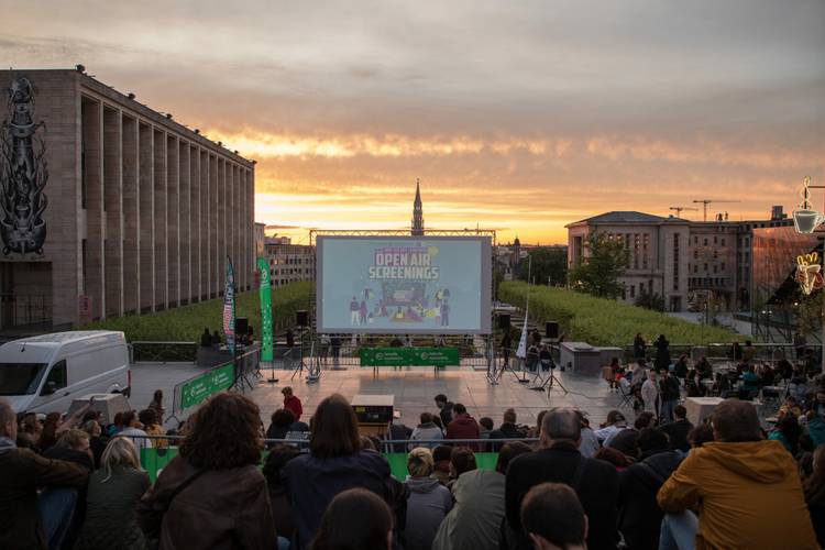 Brussels Short Film Festival - openair screening Mont des Arts/Kunstberg