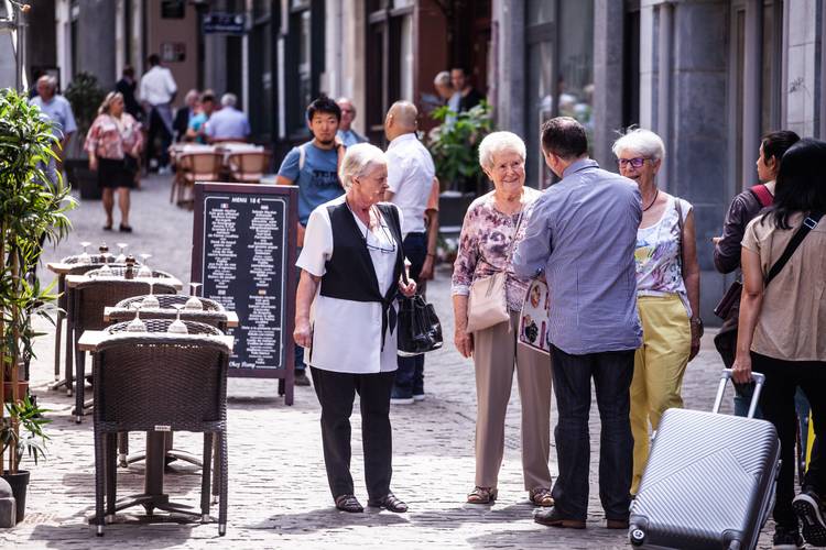 restaurants toeristen toerisme ilot sacré beenhouwersstraat
