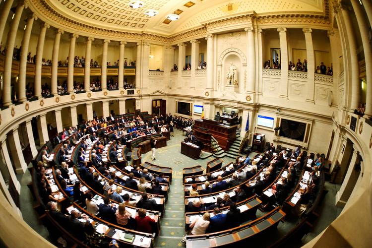 Installatievergadering federale Kamer met eedaflegging van de Kamerleden op 20 juni 2019