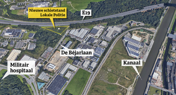 Hier komt de nieuwe schietstand en het trainingscentrum van de lokale politie.