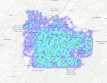 heatmap Deliveroo