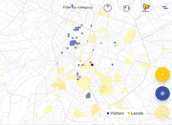 Locals en toeristen map.brussels