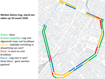 Overzicht fietspaden Kleine Ring