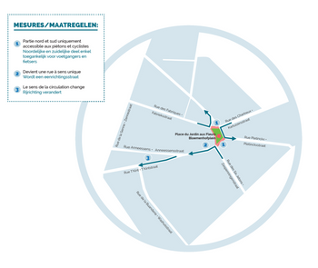 Bloemenhofplein circulatieplan sluipverkeer