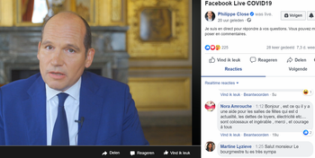 Philippe Close Facebook LIve