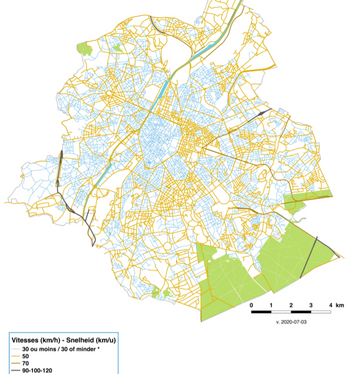 kaart Stad 30 oude situatie