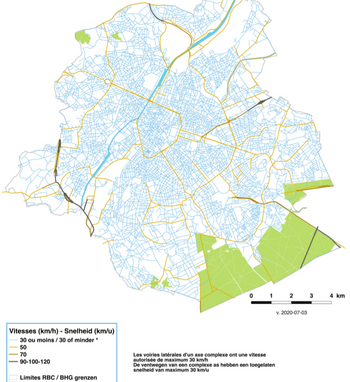 kaart stad 30 toekomst zone 30