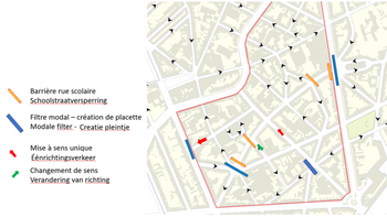 Circulatieplan Lecharlierwijk Jette