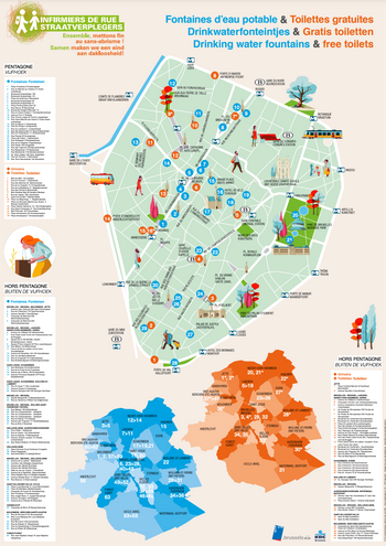 Drinkwaterfonteinen Brussel 2021