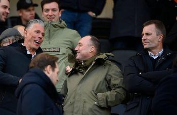 Michael Verschueren, Wouter Vandenhaute en Kenneth Bornauw tijdens de Jupiler Pro League-wedstrijd tussen Club Brugge en RSC Anderlecht op 15 january 2023 in het Jan Breydelstadion in Brugge.