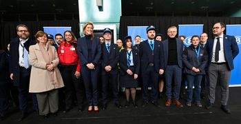 9 februari 2023: de NMBS lanceert een nieuwe campagne gtegen de agressie op trein- en stationspersoneel, in aanwezigheid van federale ministers Annelies Verlinden (Binnenlandse Zaken), Georges Gilkinet en Vincent Van Quickenborne en Sophie Dutordoir