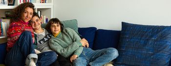 Katrien Van Cappellen woont met haar kinderen in een appartement van het Calico-project, waar sommige woningen zijn voorbehouden voor alleenstaande moeders