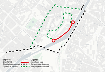 2024-07-04-Henegouwenkaai afgesloten omleiding