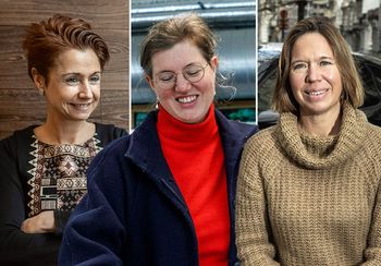 Vrouwelijke burgemeesters in het Brussels gewest: Claire Vandevivere (Jette), Sophie De Vos (Oudergem) en Catherine Moureaux (Sint-Jans-Molenbeek)