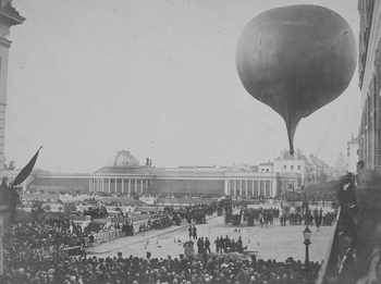 Luchtballon aan de Botanique van Nadar