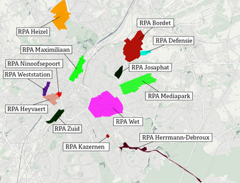 Richtplannen van aanleg in het Brussels gewest