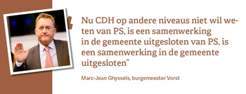 Quote Marc-Jean Ghyssels, burgemeester Vorst