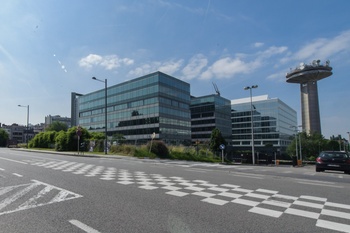 Op deze hoek met de Reyerslaan komt het nieuwe 'Frame'-gebouw.