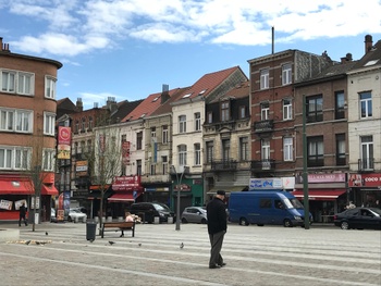 Wayezstraat vanop het Verzetsplein