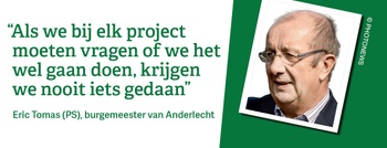 Ronde van Brussel: quote Eric Tomas, burgemeester Anderlecht