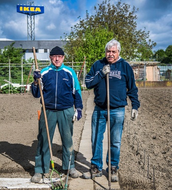 Stadstuinen in Brussel: Jacques (links) en Henri Sempels
