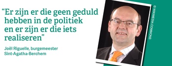 Sint-Agatha-Berchem: quote burgemeester Joël Riguelle