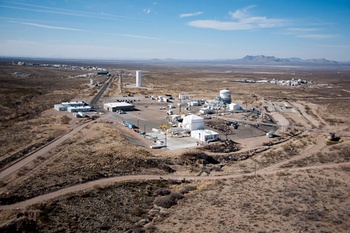 Het NASA-testcentrum in White Sands, New Mexico