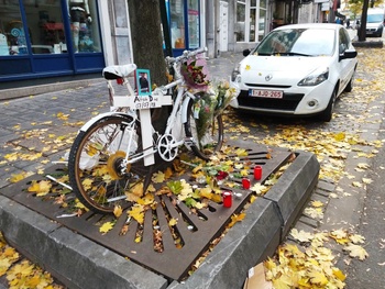 ghostbike Alfredo Diaz fiets verkeersslachtoffer fietser