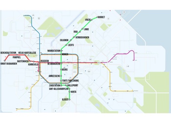 Metrokaart Groot-Bijgaarden