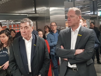 Eddy Merckx en Christian Prudhomme