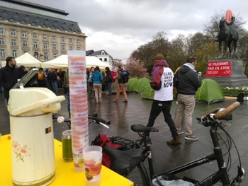 190325 Koffie op klimaatbetoging