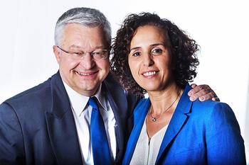 Guy Vanhengel en Khadija Zamouri (Open VLD)