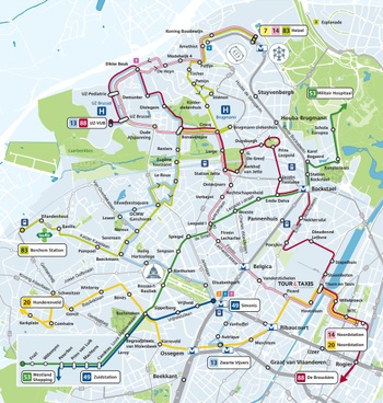 busnet MIVB noordwesten busplan