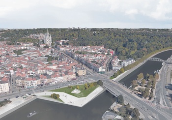 Jules de Trooz onderbrug kanaalfietspad fietsbrug