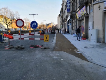 fietspad Kleine Ring tussen Ruslandstraat en Engelandstraat