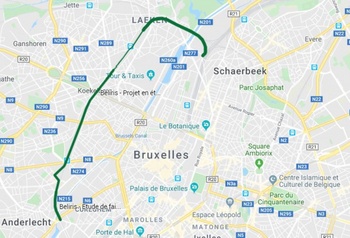 lijn 28 l28 fietsostrade fietssnelweg beliris