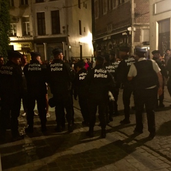 Politieoptreden op de Kolenmarkt