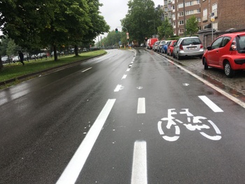 Nieuw fietspad Louis Schmidtlaan