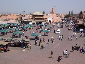 Wikimedia Commons De eerste repatriëringsvluchten vertrokken vanuit Marrakech en Agadir.