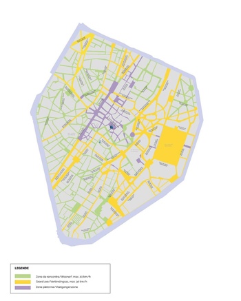 plan vijfhoek woonerven zones 30