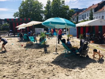 Marolle la plage, zomerstraat Hallepoort