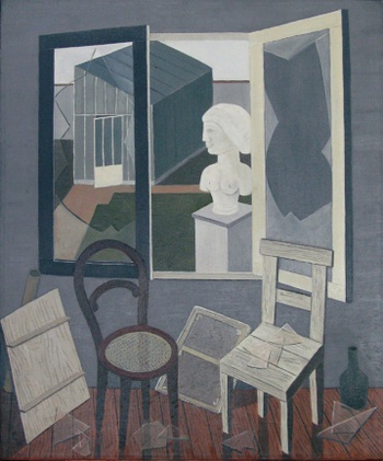 'Broken Window' (1949) van Kurt Lewy